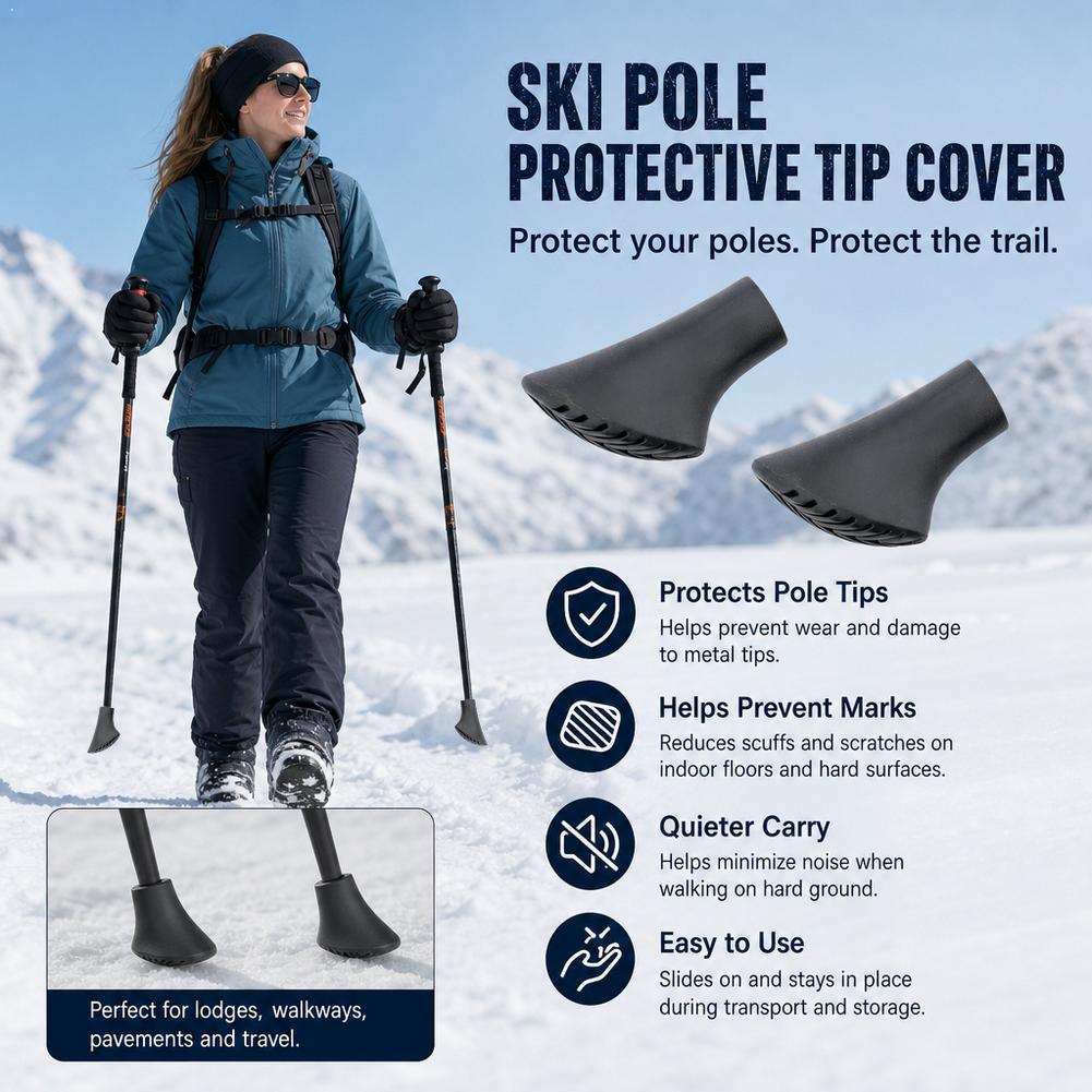 Trekking Poles - Trekking Poles Cane Tip Protector TPR