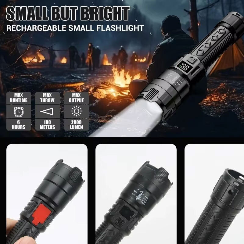 High Strong Power Led Flashlig - огляд і ціна Outdoor Camping Glamping