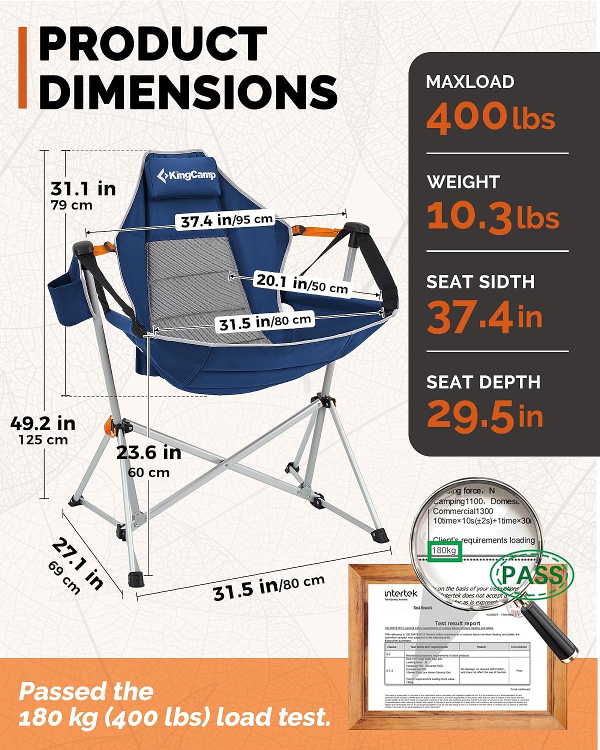 Portable Hammock Camping Chair - огляд і ціна Outdoor Camping Rocker