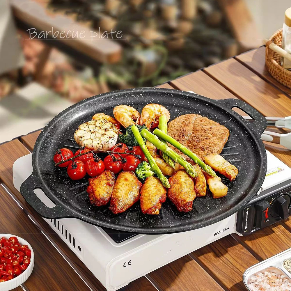 34CM Outdoor BBQ Grill Pan Non - огляд і ціна Outdoor Camping Kitchen