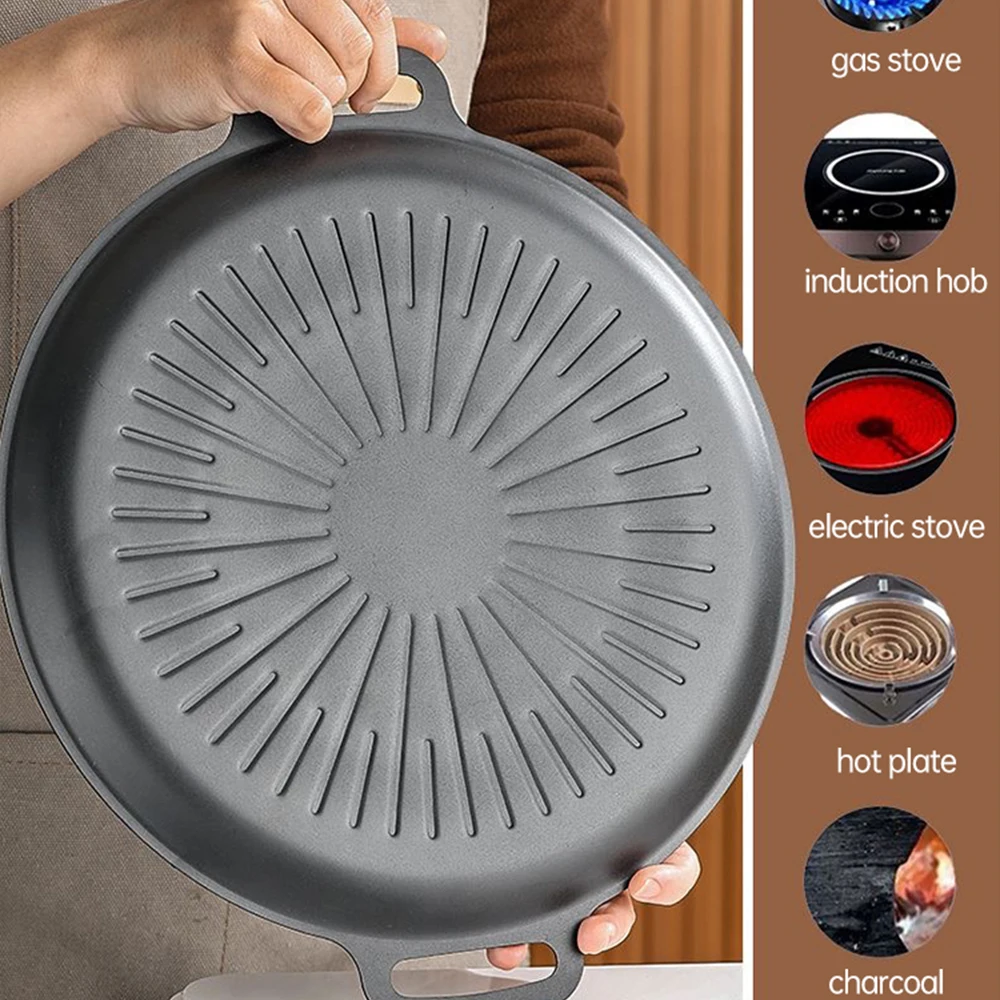 34CM Outdoor BBQ Grill Pan Non - огляд і ціна Outdoor Camping Kitchen