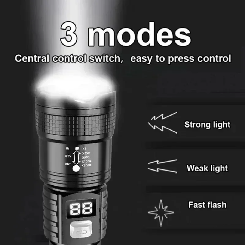 Rechargeable LED Flashlight 10 - огляд і ціна Outdoor Camping Glamping