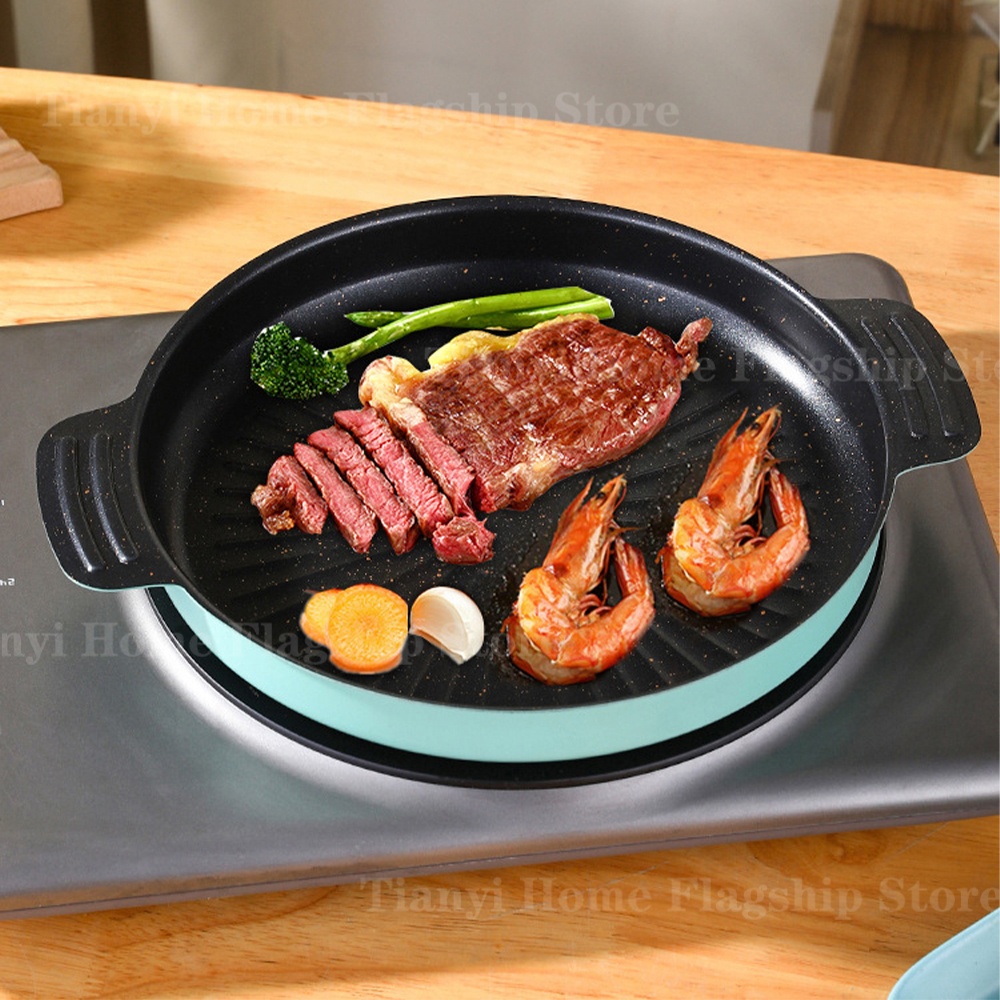 Grill Pan Round Non-Stick Barb - огляд і ціна Outdoor Camping Kitchen