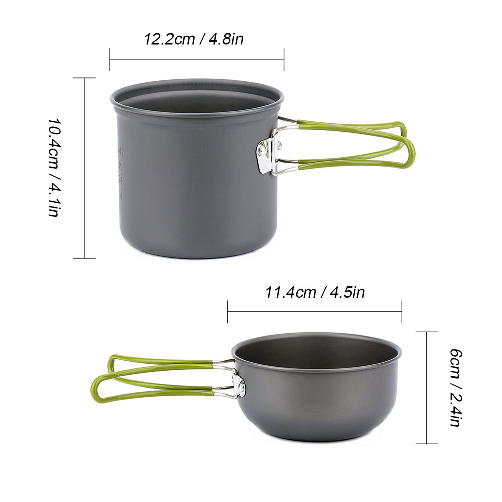Ultralight Camping Pots Cookwa - огляд і ціна Outdoor Camping Dining Set