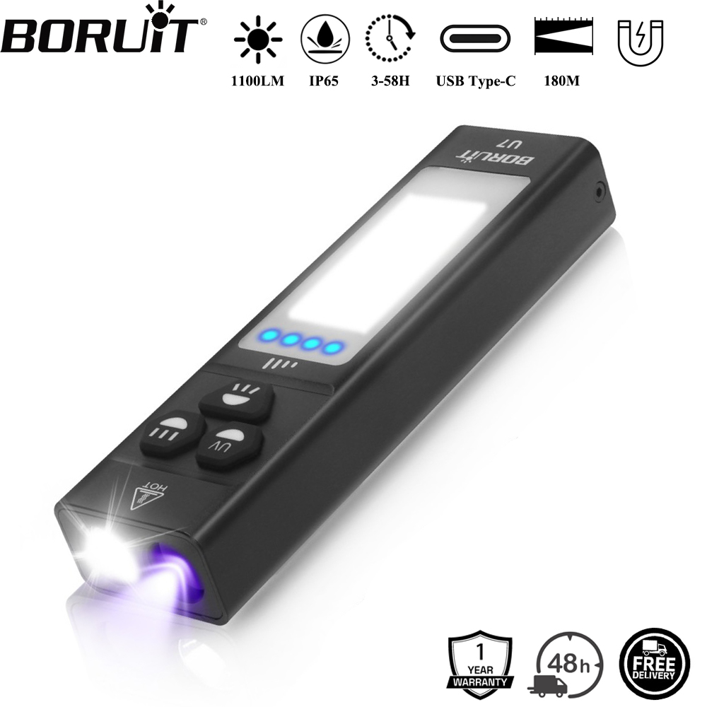 BORUiT U7 UV LED EDC Flashligh - огляд і ціна Outdoor Camping Glamping