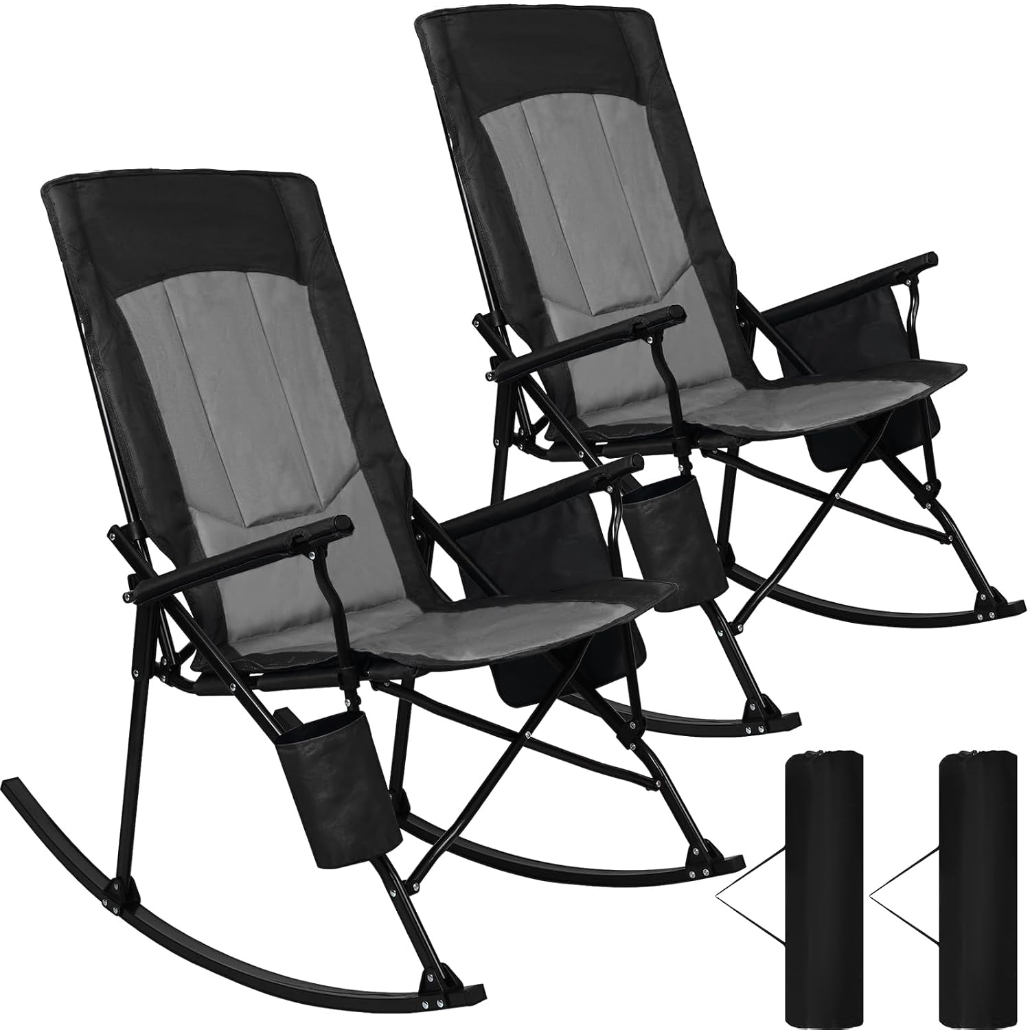 High Back Portable Rocking Cha - огляд і ціна Outdoor Camping Rocker