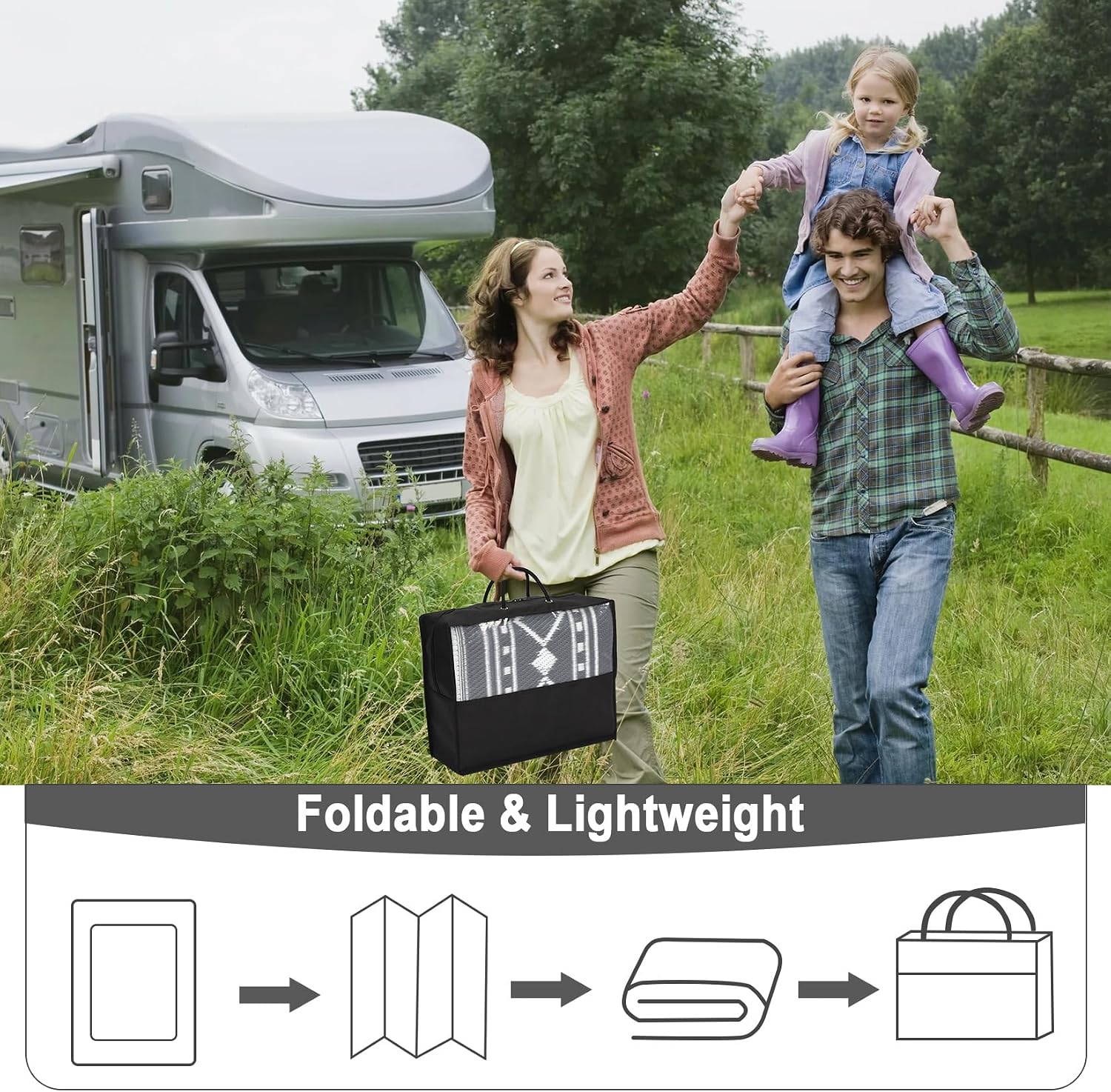 9x18 Waterproof Reversible Out - огляд і ціна Outdoor Camping Rugs 9X18