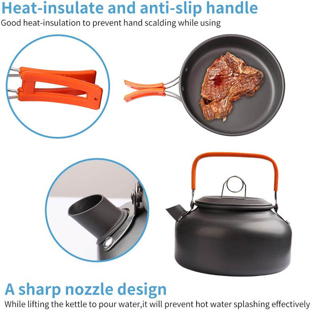 1pcs/1set Camping Cookware Kit - огляд і ціна Outdoor Camping Dining Set