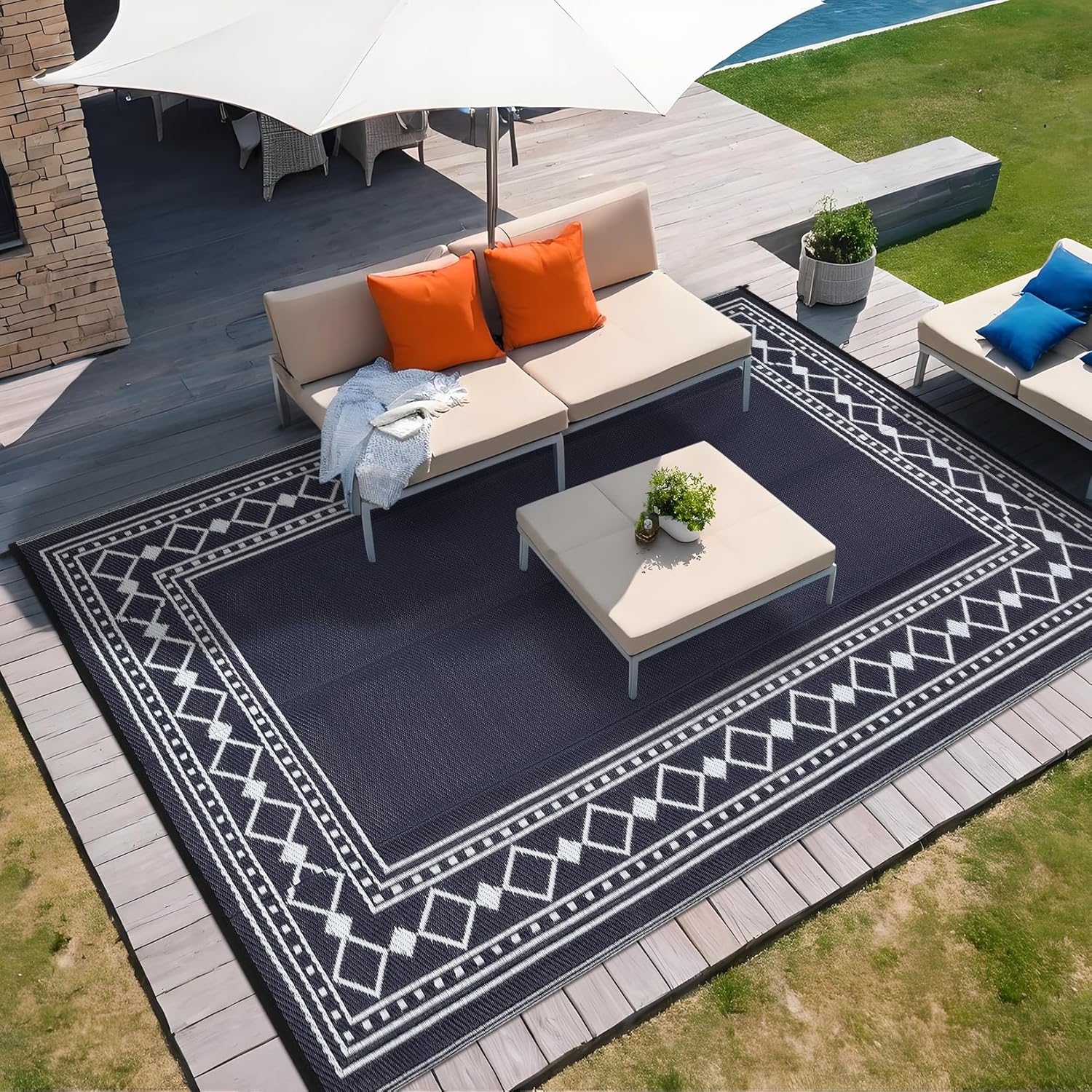 9x18 Outdoor Rug – Waterproof  - огляд і ціна Outdoor Camping Rugs 9X18