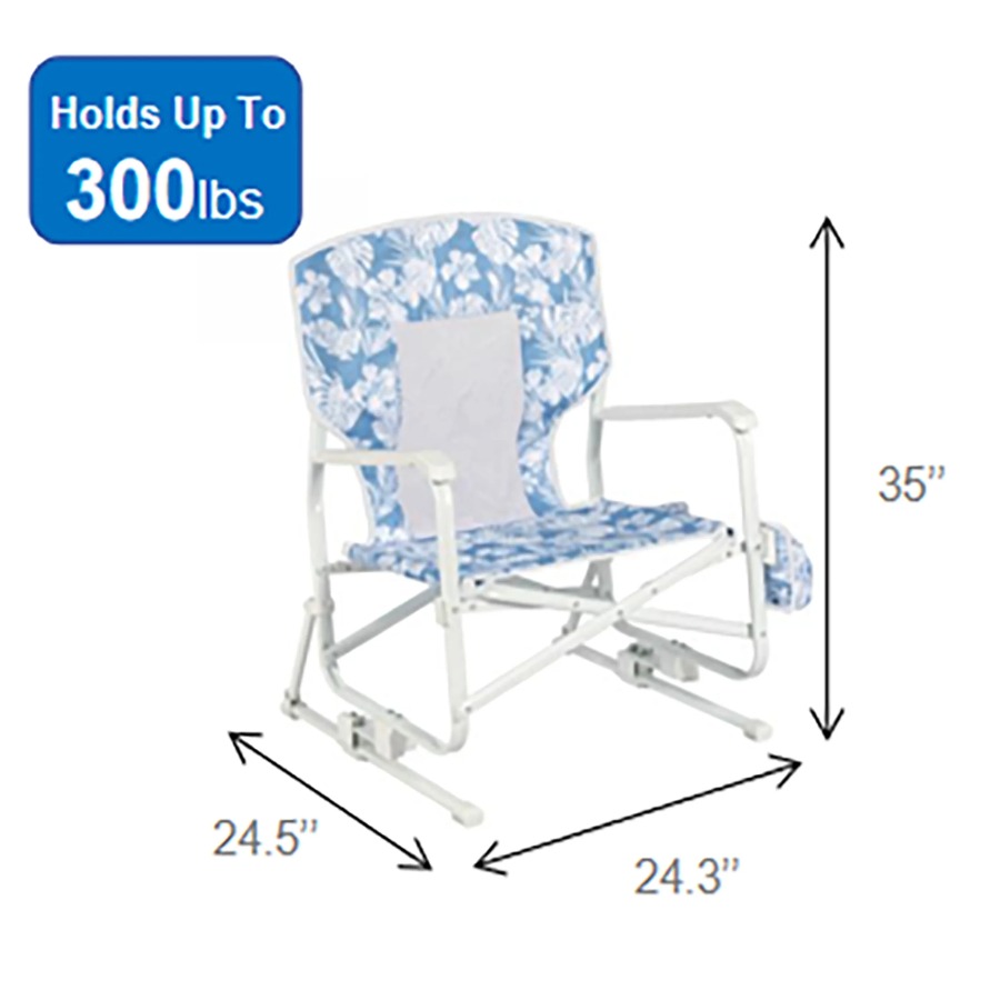 Mainstays Blue Low‑Sitting Bea - огляд і ціна Outdoor Camping Rocker