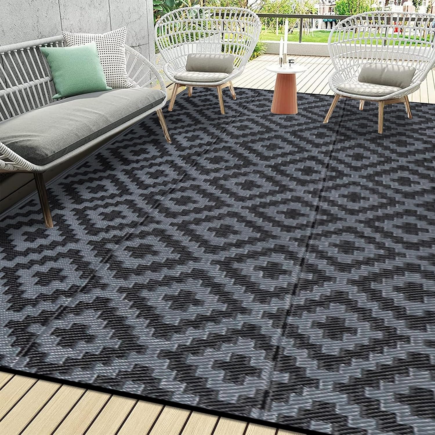 Waterproof Outdoor Rug 9x18 ft - огляд і ціна Outdoor Camping Rugs 9X18