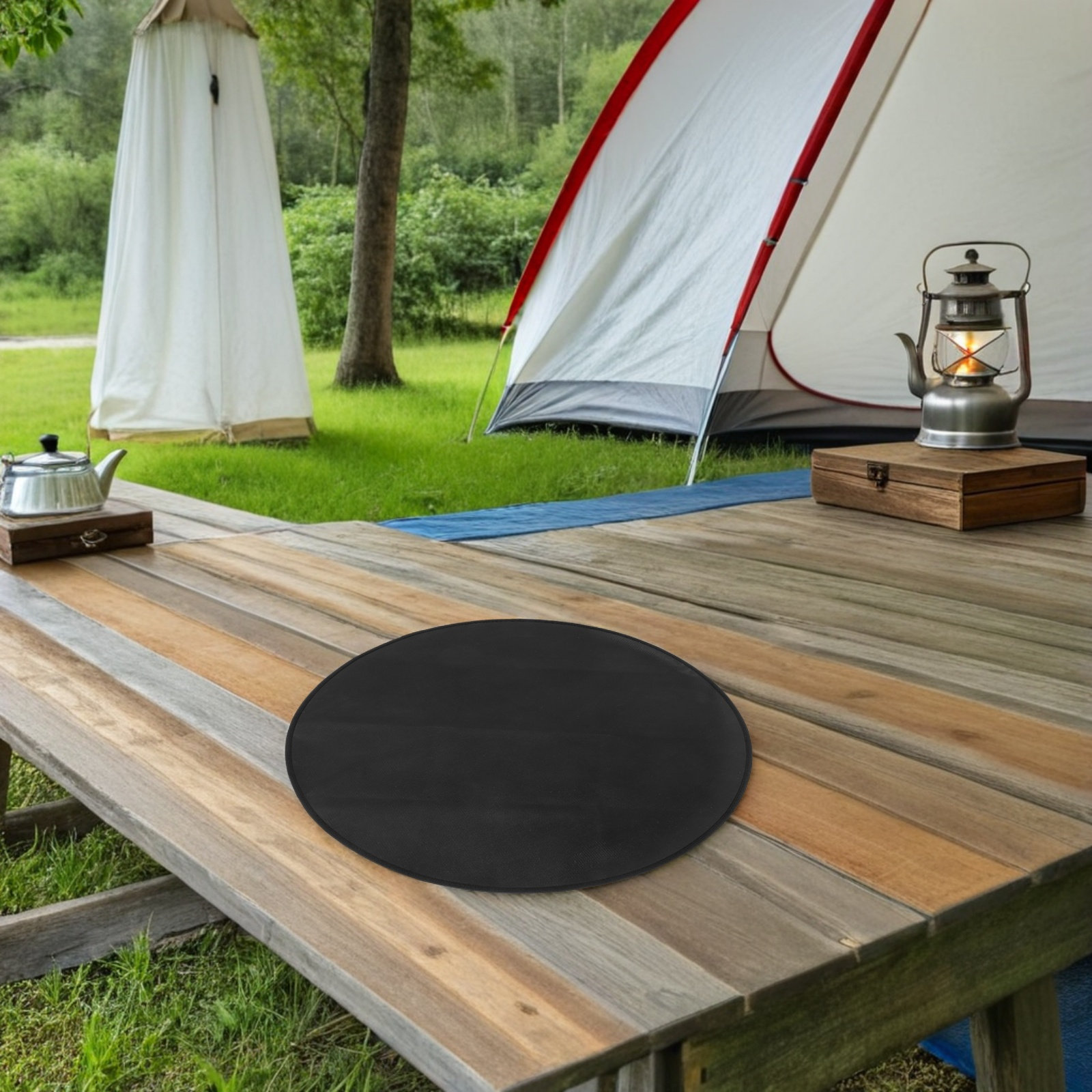 Round Fireproof Bbq Mat Heat R - огляд і ціна Outdoor Camping Mat