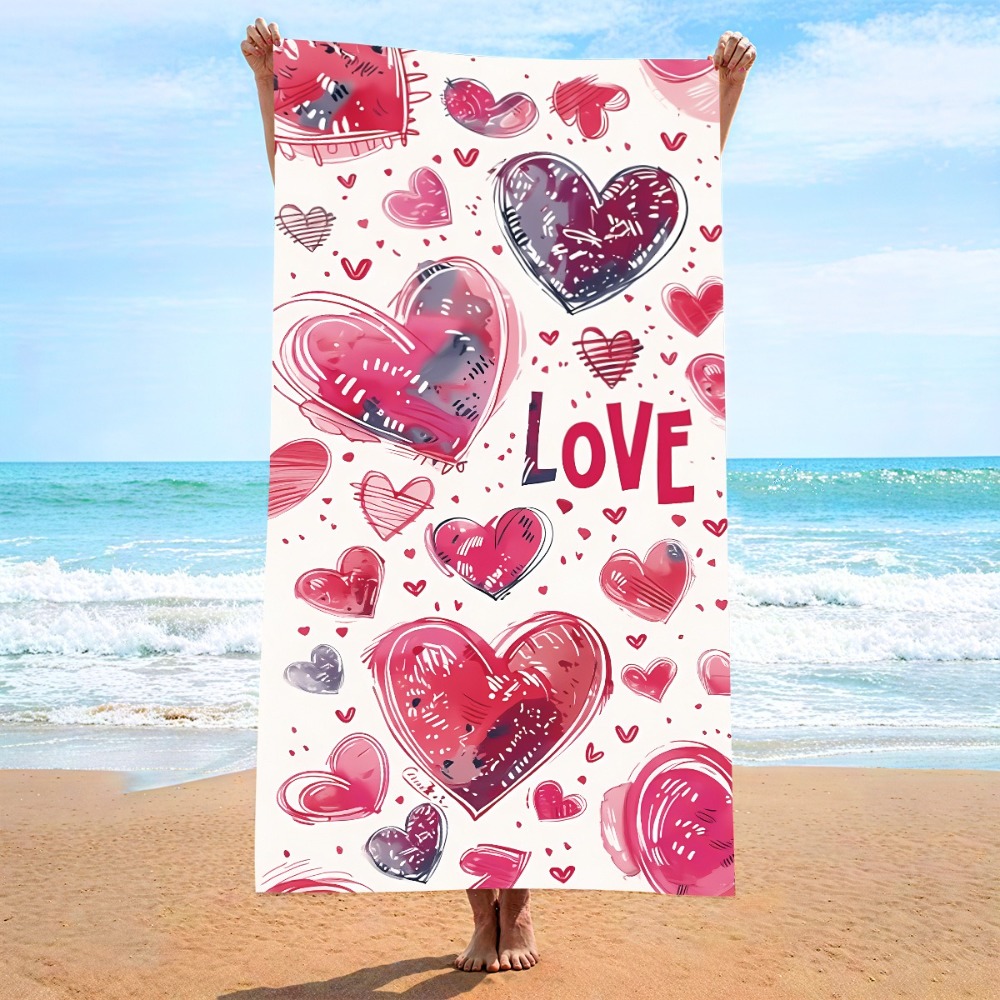 Heart Symbol Bath Towel 27x55i - огляд і ціна Outdoor Camping Mat