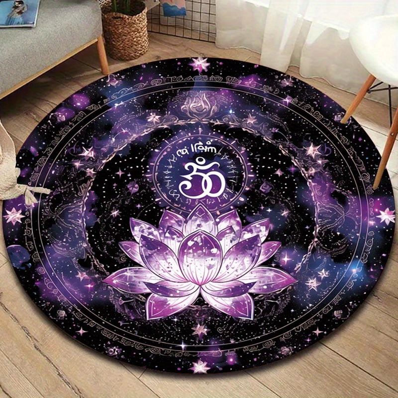 Lotus Flower Pattern Round Mat - огляд і ціна Outdoor Camping Games For Adults