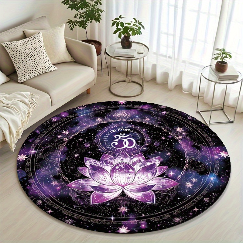 Lotus Flower Pattern Round Mat - огляд і ціна Outdoor Camping Games For Adults