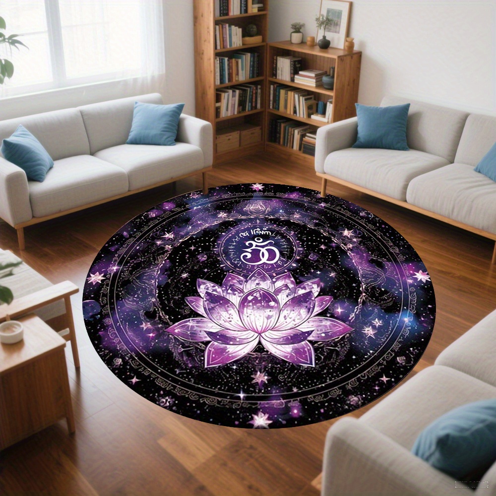 Lotus Flower Pattern Round Mat - огляд і ціна Outdoor Camping Games For Adults