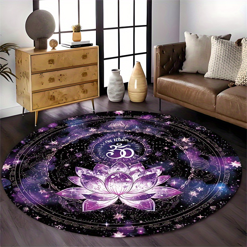 Lotus Flower Pattern Round Mat - огляд і ціна Outdoor Camping Games For Adults